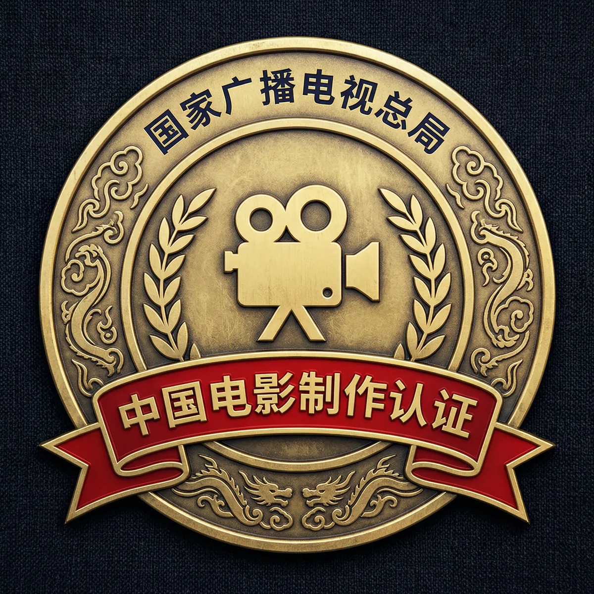 国产自拍影视制作许可证徽章-国家广播电视总局颁发